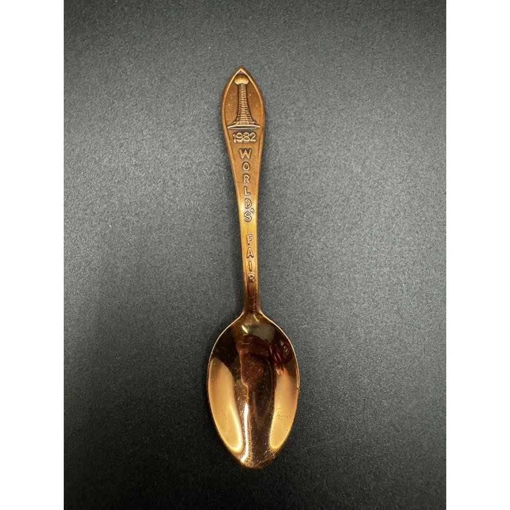 Vintage 1982 World's State Fair Souvenir Spoon - 4